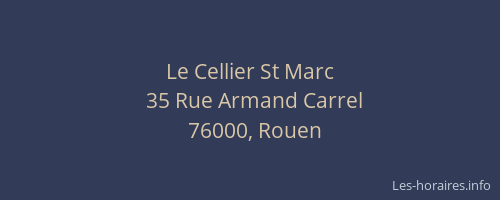 Le Cellier St Marc