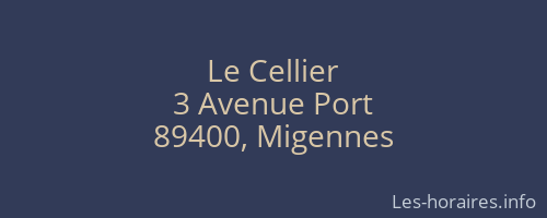 Le Cellier