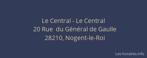 Le Central - Le Central
