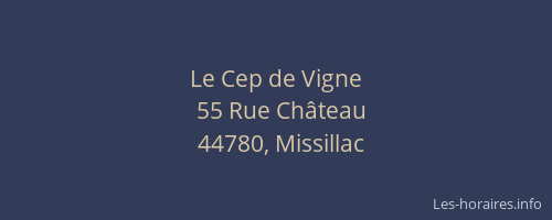 Le Cep de Vigne