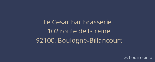 Le Cesar bar brasserie
