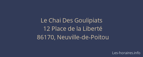 Le Chai Des Goulipiats