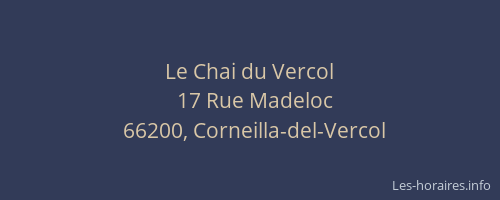 Le Chai du Vercol