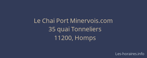 Le Chai Port Minervois.com