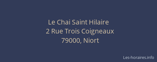 Le Chai Saint Hilaire