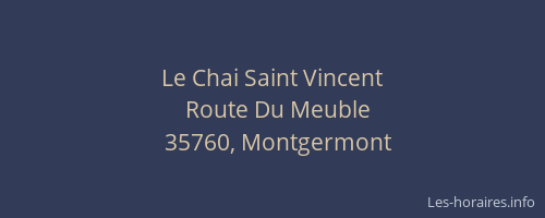 Le Chai Saint Vincent