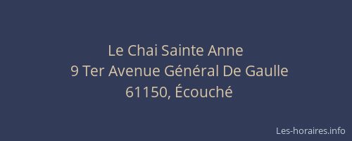 Le Chai Sainte Anne