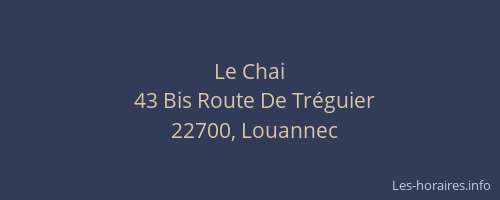 Le Chai