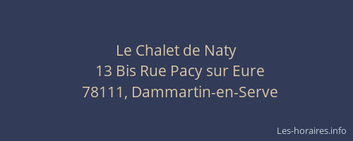Le Chalet de Naty