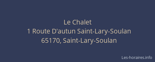 Le Chalet