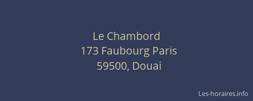 Le Chambord