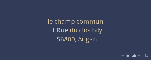 le champ commun