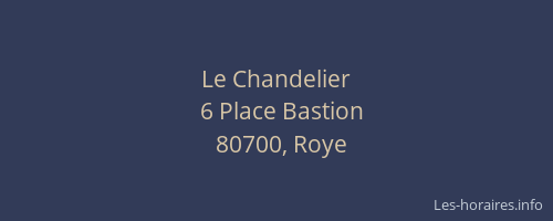 Le Chandelier