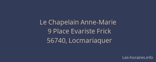 Le Chapelain Anne-Marie