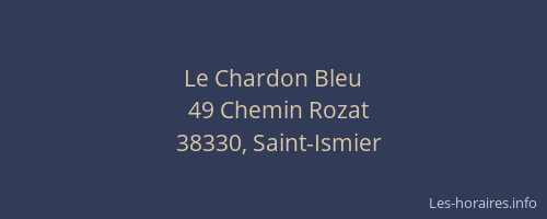 Le Chardon Bleu