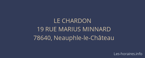 LE CHARDON