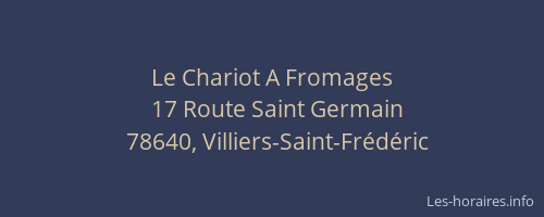 Le Chariot A Fromages