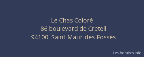 Le Chas Color&eacute;