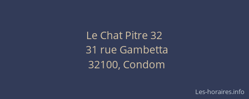 Le Chat Pitre 32