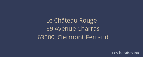 Le Château Rouge