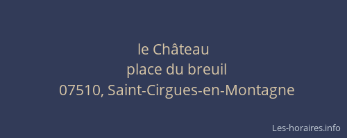 le Château