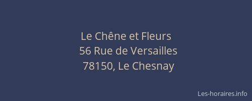 Le Ch&ecirc;ne et Fleurs