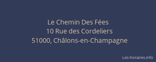 Le Chemin Des Fées