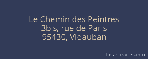 Le Chemin des Peintres