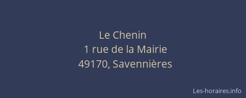 Le Chenin