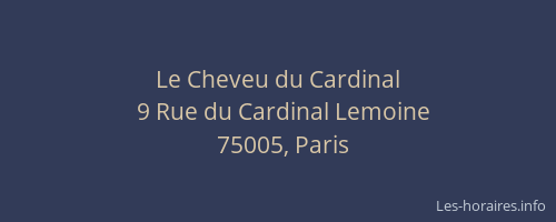 Le Cheveu du Cardinal