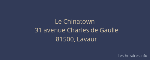 Le Chinatown