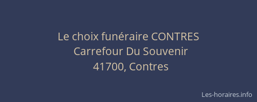 Le choix fun&eacute;raire CONTRES
