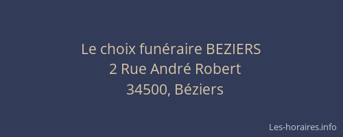Le choix funéraire BEZIERS