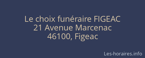 Le choix funéraire FIGEAC