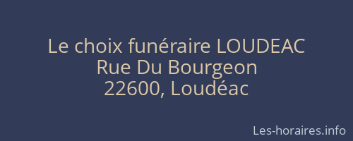 Le choix funéraire LOUDEAC