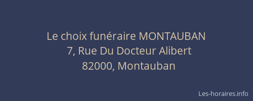 Le choix funéraire MONTAUBAN