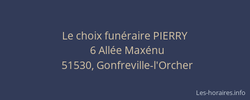 Le choix funéraire PIERRY