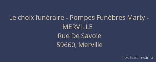 Le choix funéraire - Pompes Funèbres Marty - MERVILLE