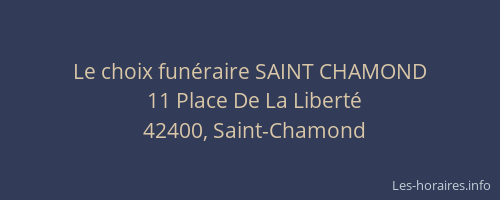 Le choix funéraire SAINT CHAMOND