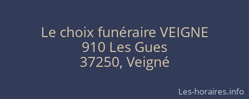 Le choix funéraire VEIGNE