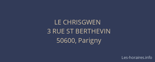 LE CHRISGWEN