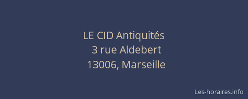 LE CID Antiquités