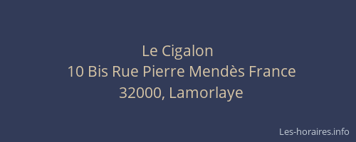 Le Cigalon
