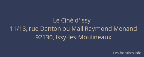 Le Ciné d'Issy