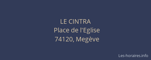 LE CINTRA