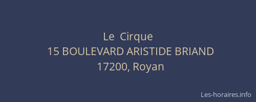Le  Cirque