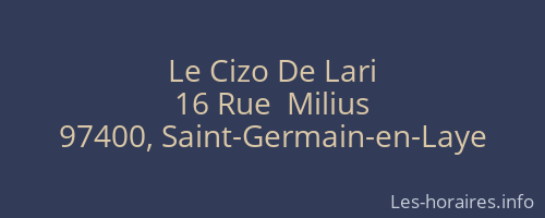 Le Cizo De Lari