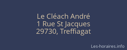 Le Cléach André
