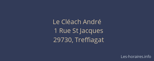 Le Cléach André
