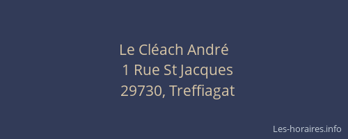 Le Cl&eacute;ach Andr&eacute;